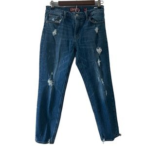 Lucky Brand Sienna Slim Boyfriend Distressed Frayed Edge Jeans Size 2/26